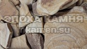 Медовый песчаник галтованный толщина 40-50 мм  - mkamen.su - Москва