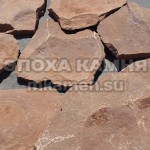 Песчаник фонтанка терракотовая толщина 20-30 мм  - mkamen.su - Москва